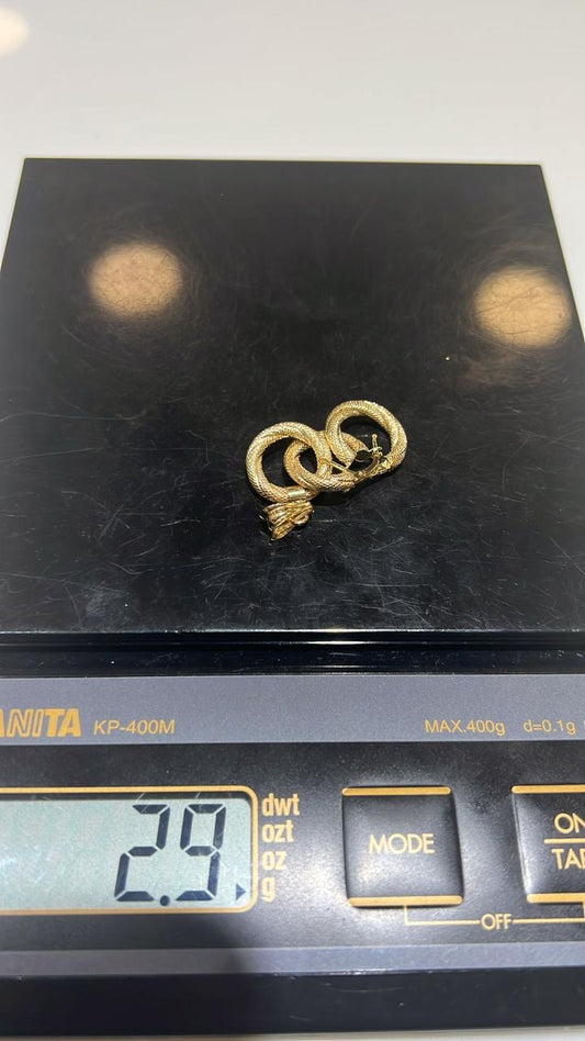 Deguc 18ct Solid Italian Gold Earrings and Pendant Jewellery Set