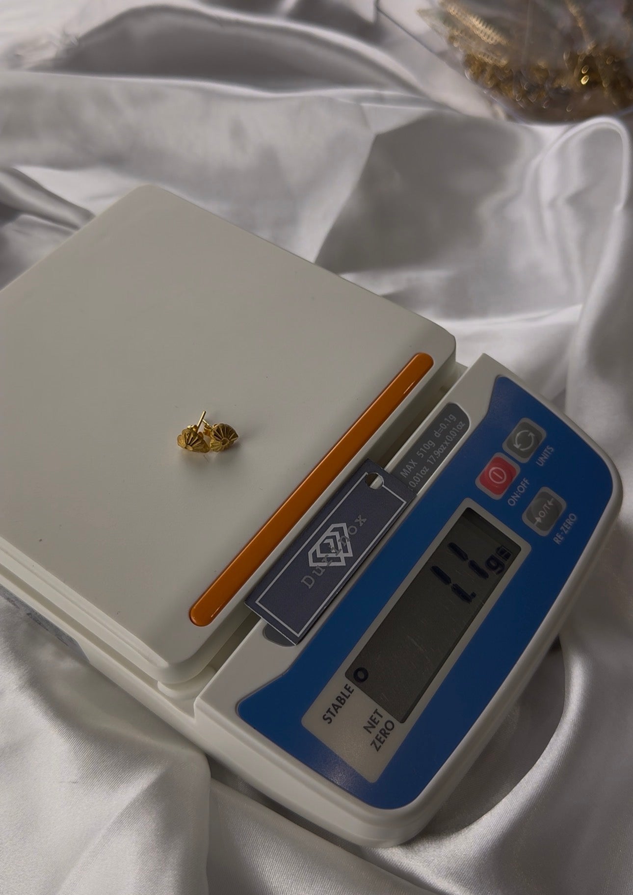 Diigab 21ct Real Gold Stud Earrings