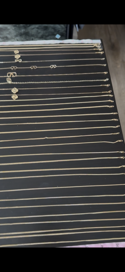 18K Solid Gold Franco Chain Necklace  | 18” - 24”