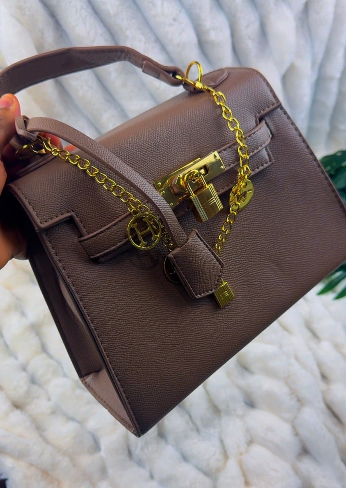 Brown Structured Women's Handbag {Medium} | LARYZ Everyday 009 | Medium