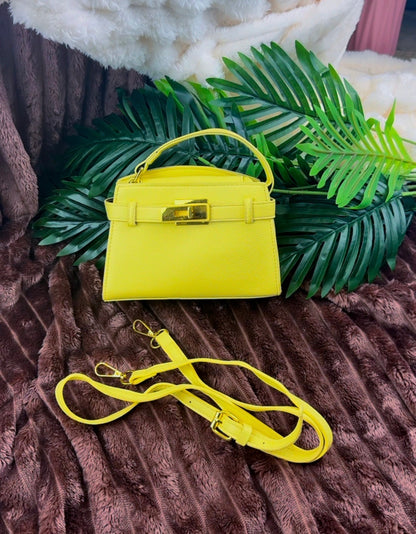 Yellow Structured Women's Handbag {Small} | LARYZ Everyday 006 | Small