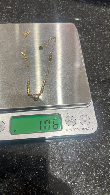 18K Solid Gold Dainty Lightweight Bracelet | Very Fragile (1g) (Extra)