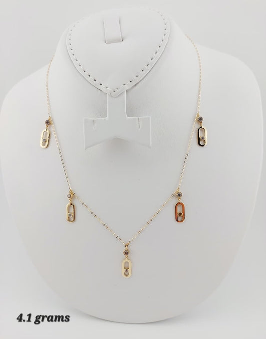 18K Solid Gold Instant Chain Necklace | 16 Inches | 4.1g