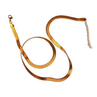Buy Dicab Stainless Steel Flat Round Snake and Rope Chains