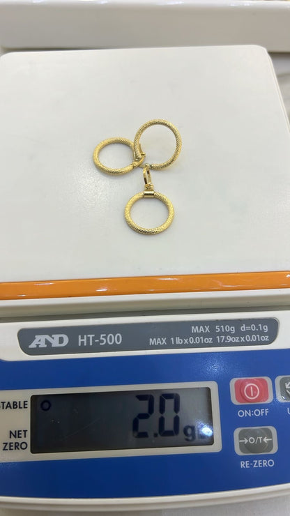Degahh 18 Karat Gold Earrings & Pendant Set