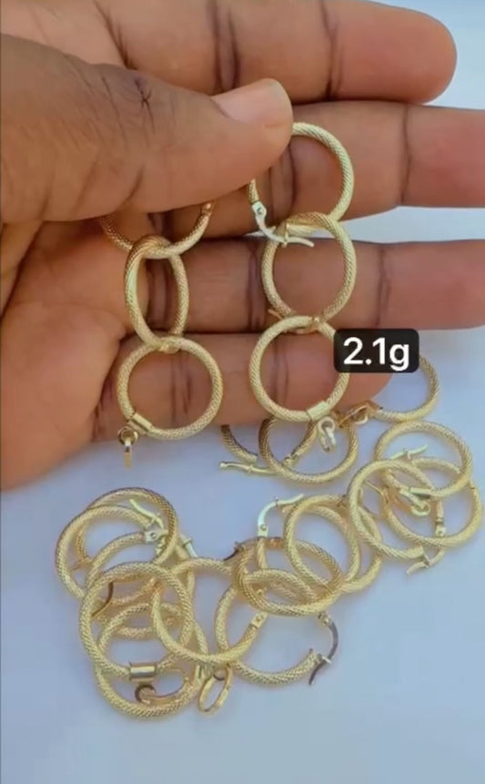 Degahh 18 Karat Gold Earrings & Pendant Set