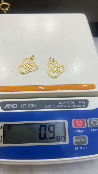 18ct Gold Love|Heart Minimalist Pendant | 0.45g
