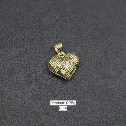 Dellap 18ct Pure Gold Chain Pendant (Heart | Butterfly)
