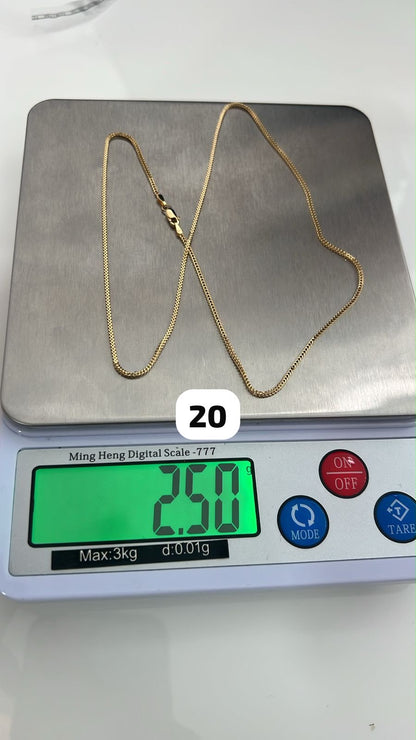 18ct Solid Gold Bestselling Franco Chain | 18 - 24 Inches