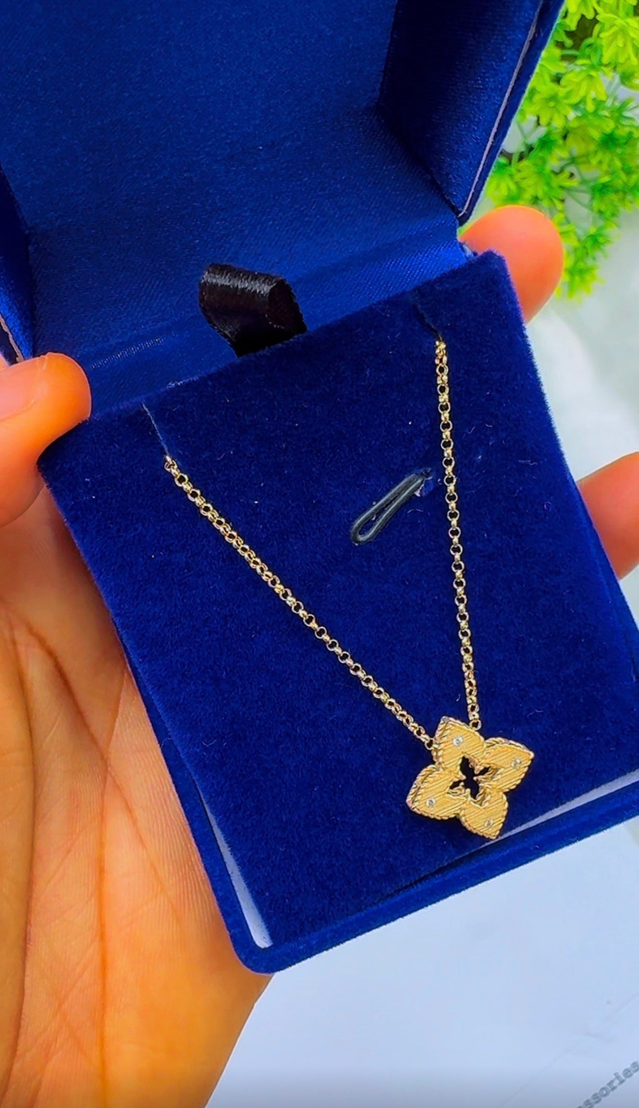 18K Solid Gold Star Instant Chain Necklace – 3.6g | 18 Inches