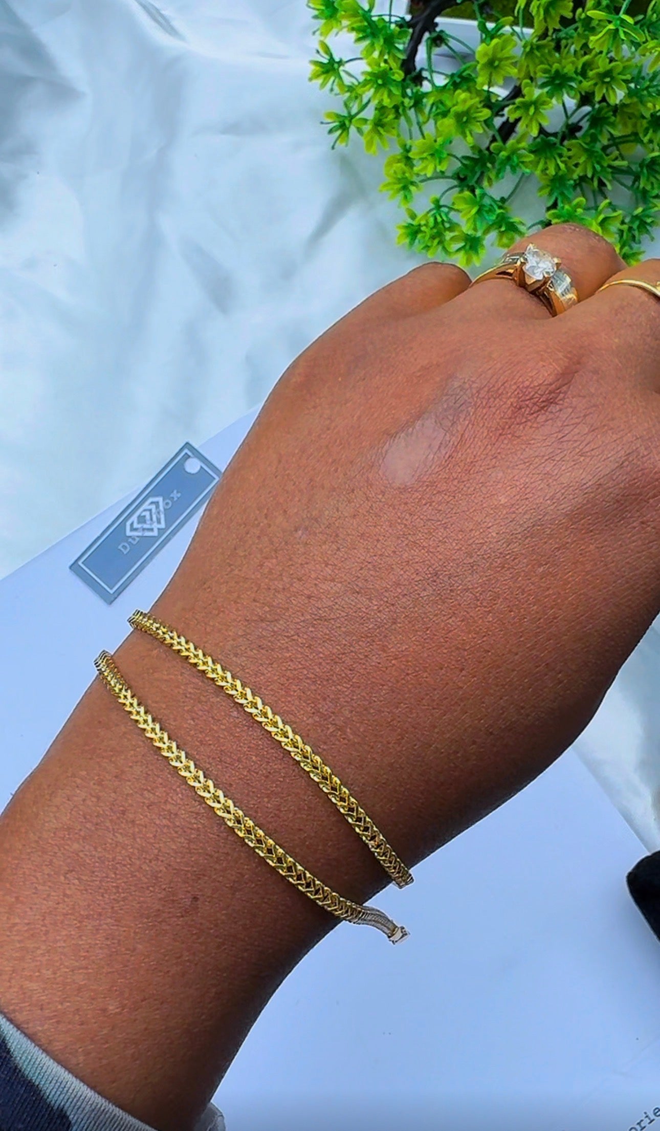 18K Solid Gold Franco Bracelet – 2.1g & 3.1g - 7.5 Inches