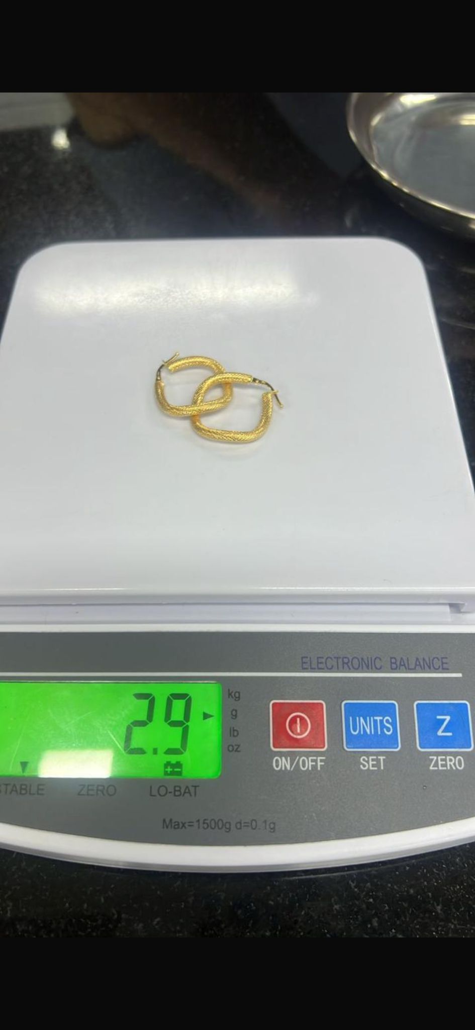 Degans 18Karat Pure Gold Hoop Earrings