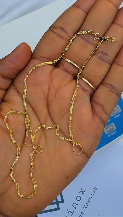 Dufas 18ct Gold Chain 18inches