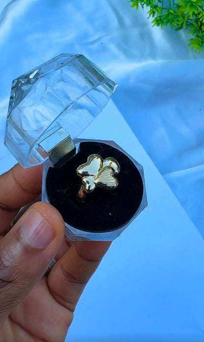 18K Solid Gold Chunky Fashion Rings For Women- Lightweight 1g or Less (Extra Extra)