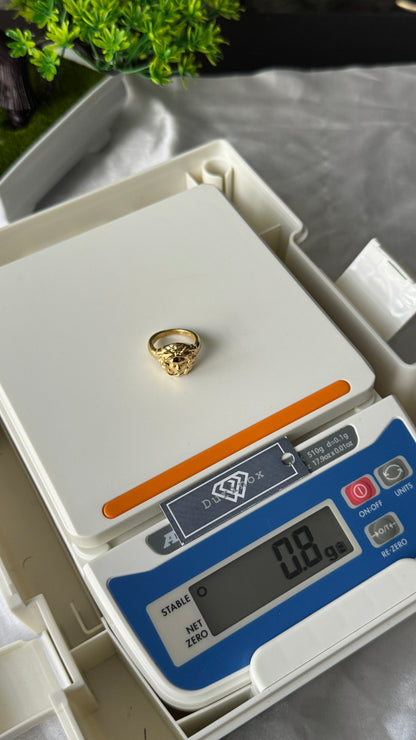 18K Solid Gold Chunky Fashion Rings For Women- Lightweight 1g or Less (Extra Extra)