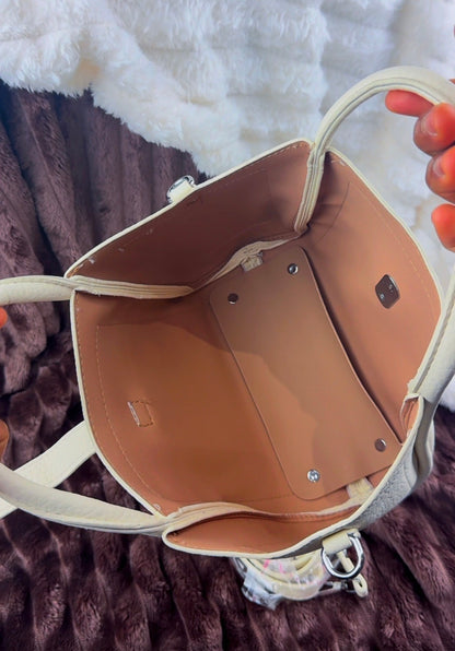Cream Slouchy 3-in-1 Bucket Bag | LARYZ Everyday - 061 | Medium