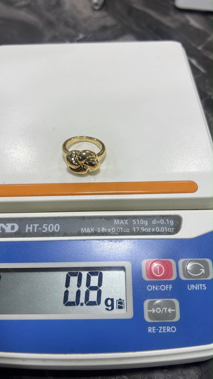 18K Solid Gold Chunky Fashion Rings For Women- Lightweight 1g or Less (Extra Extra)