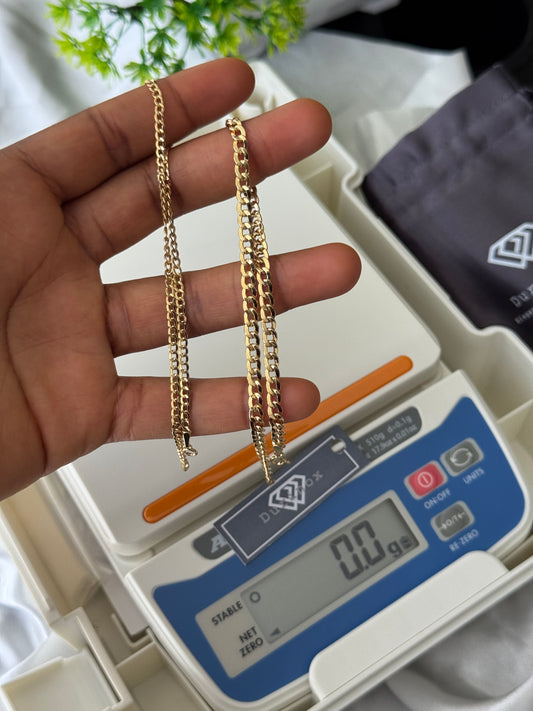 Deglaak 18Karat Pure Gold (Extra) Cuban Anklets