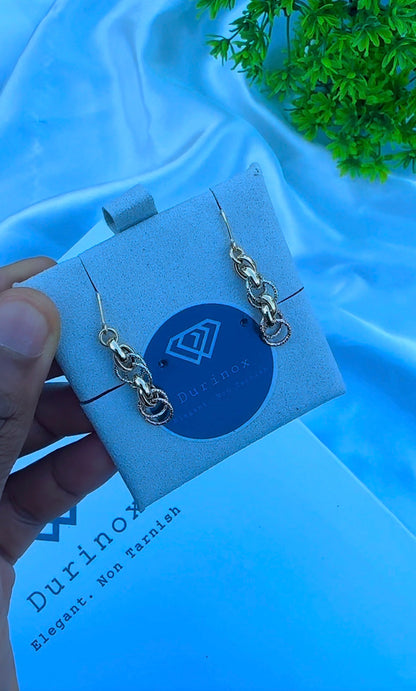 18 Karat Solid Gold Drop Earrings | Multitone & Yellow Gold