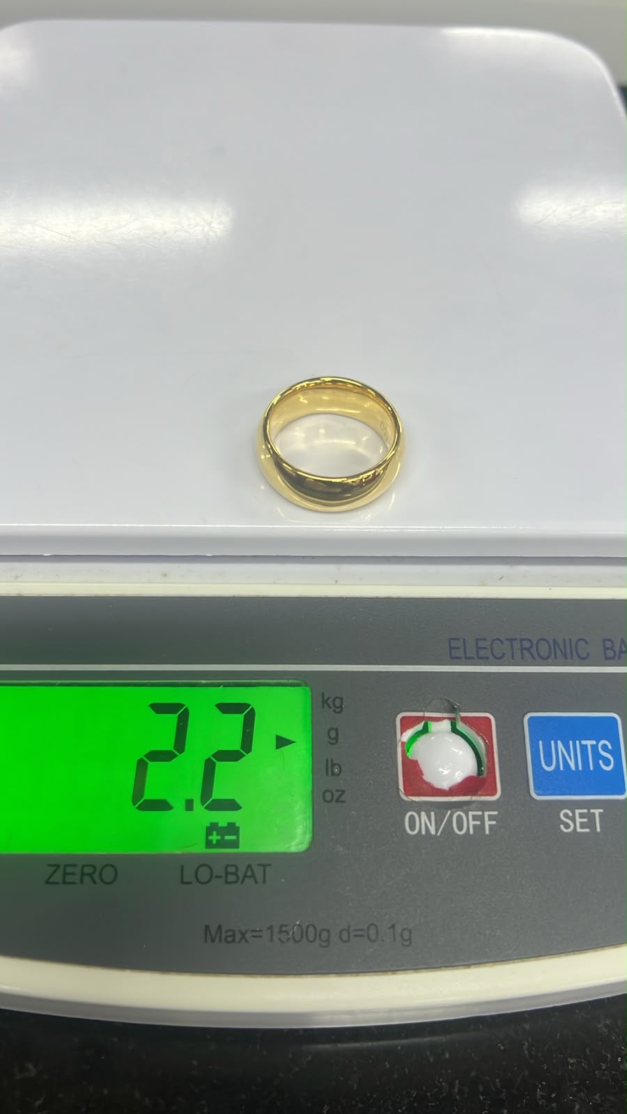 18K Solid Gold Classic Wedding Band Ring – 2.2g Polished Yellow Gold Wedding Ring for Men & Women | Sizes 6 & 7