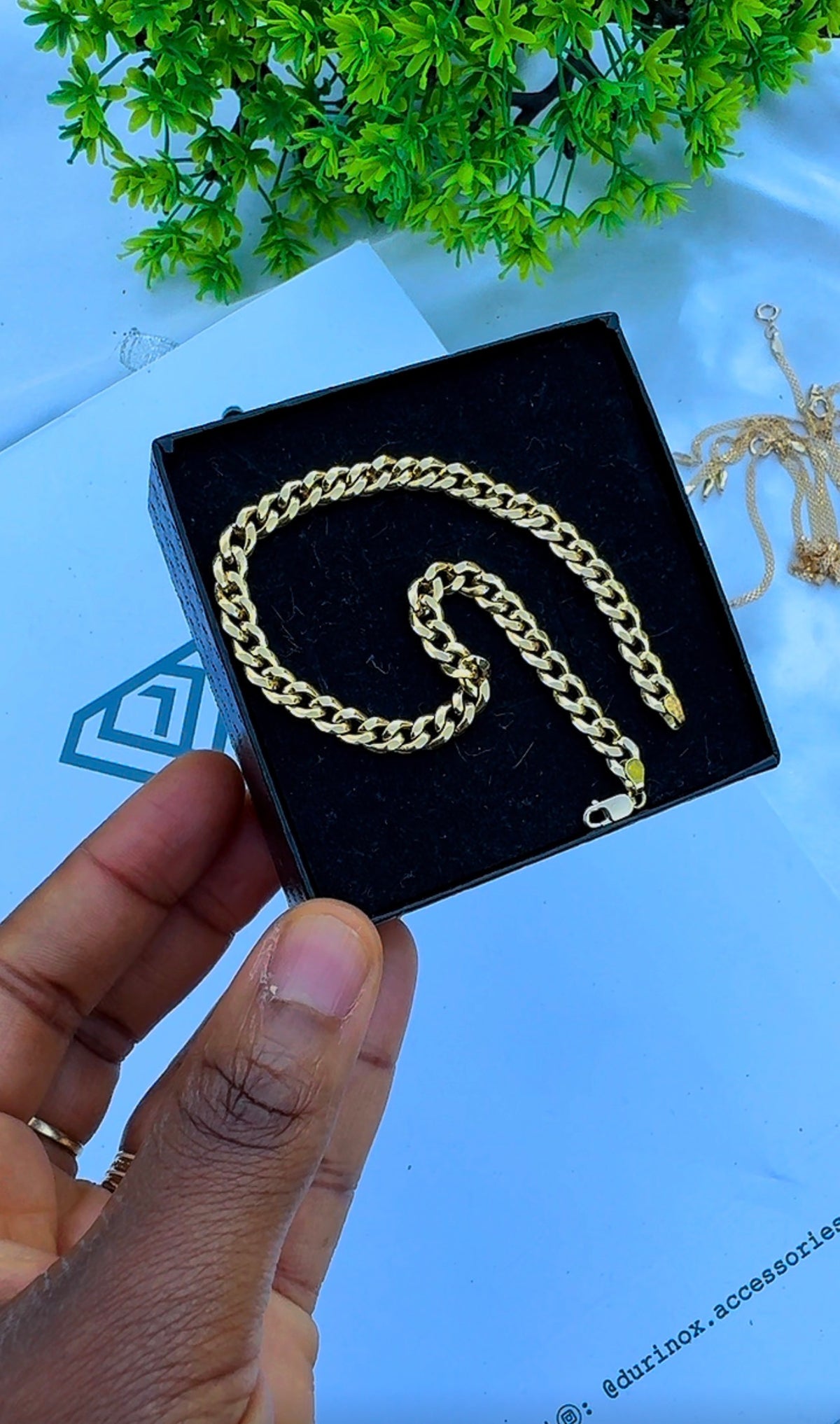 18K Solid Gold Cuban Bracelet – 3.1g - 8.5 Inches
