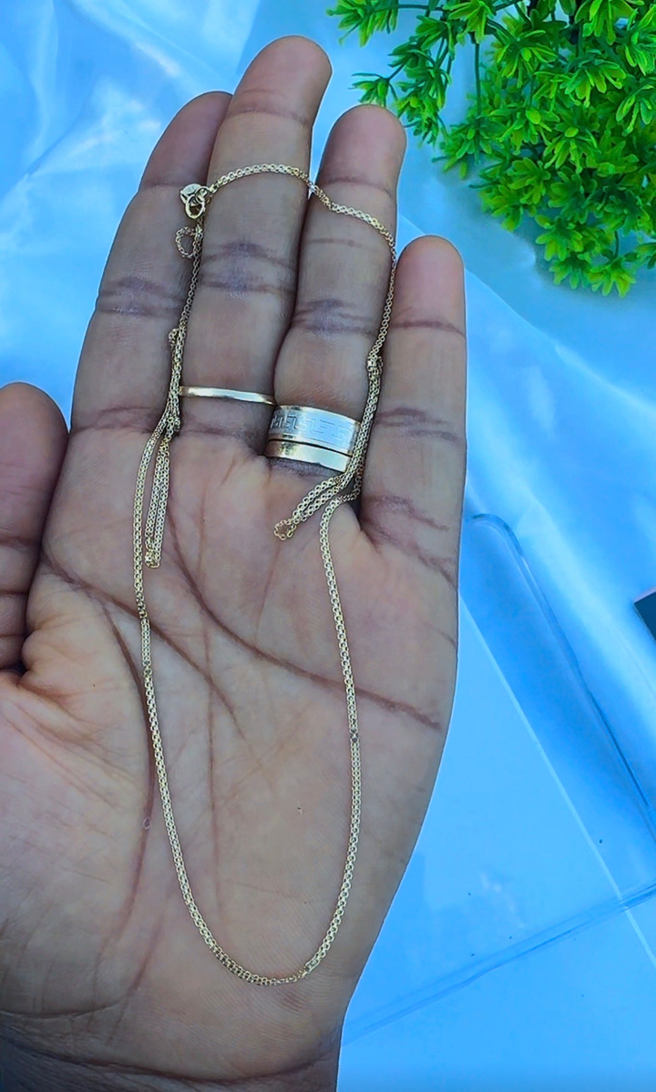 18ct Solid Gold Carpet Chain 18 - 22 Inches