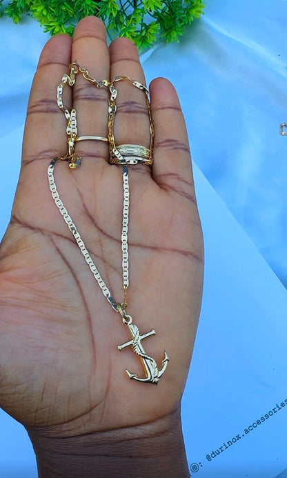 18K Solid Gold Blade Chain | 18”-3.8g | 20”-4.2g