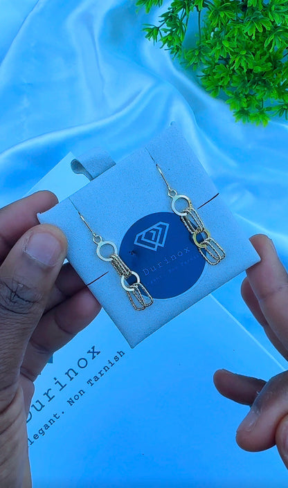18ct Real Gold Drop Earrings | 1.1g