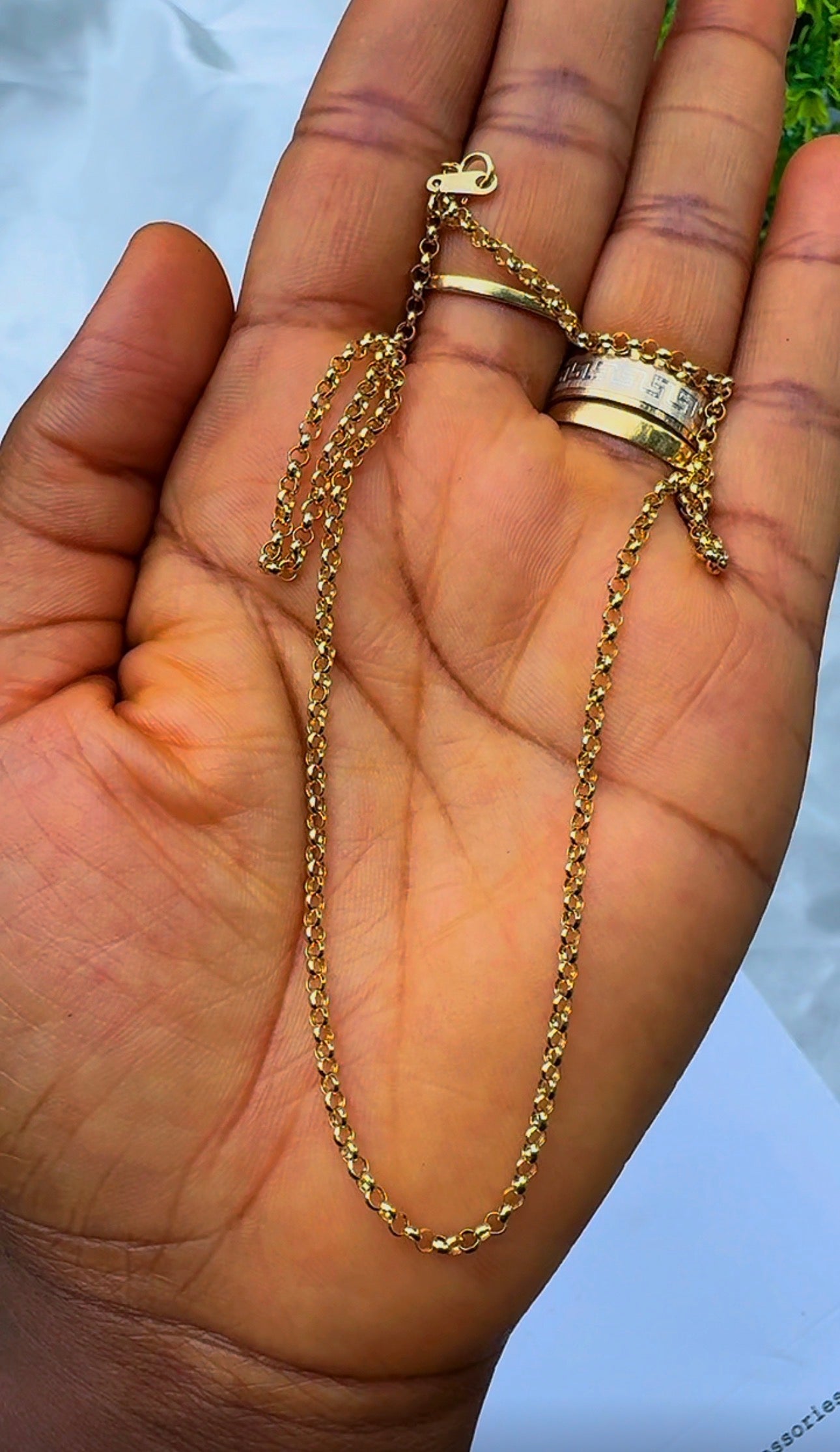 18ct Gold Rolo Chain 16 Inches 2.3g (Extra)