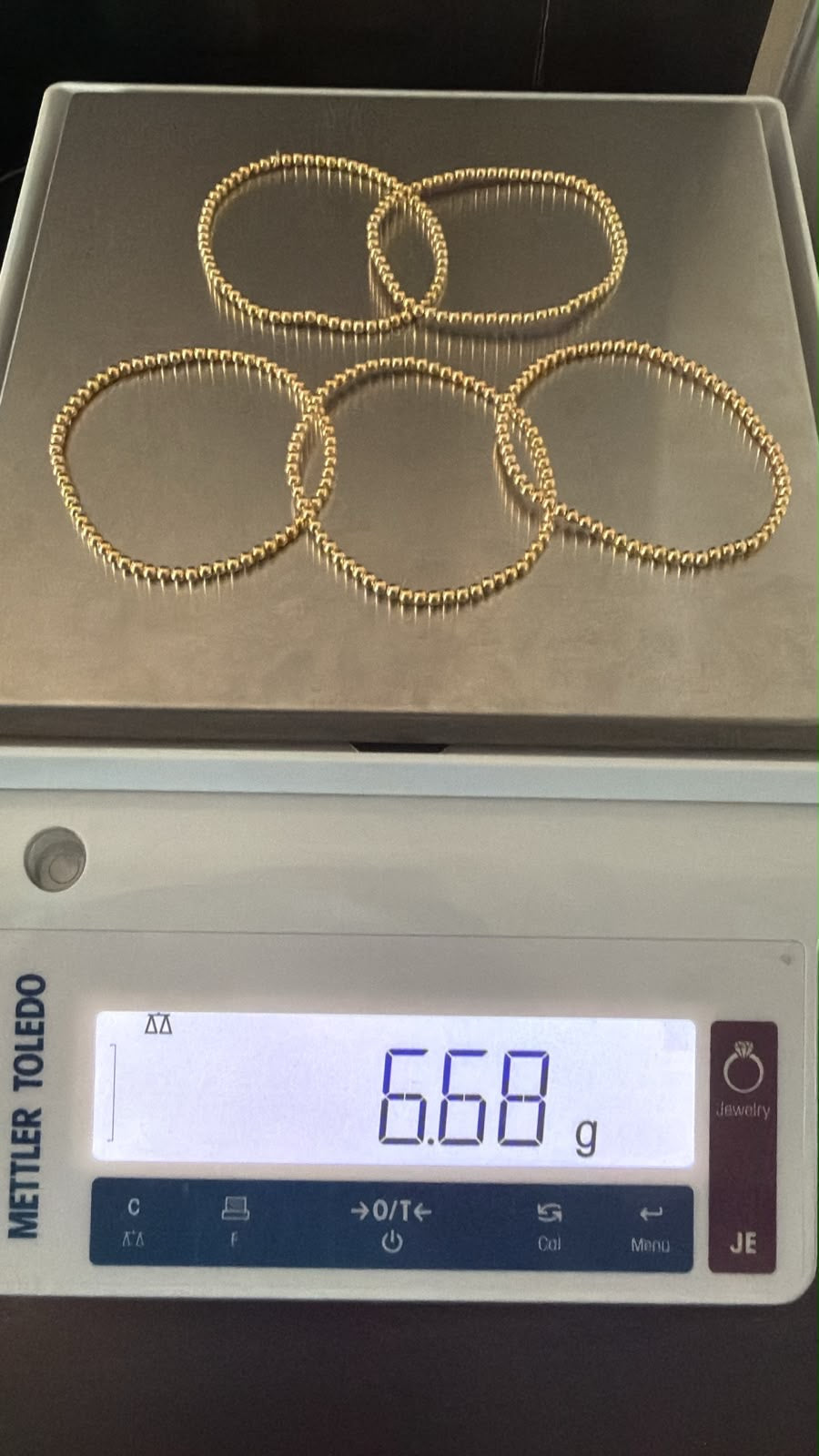 18K Solid Gold Stretchable Bangle (Shiny) | 0.9g & 1.3g | Small to Medium Wrists
