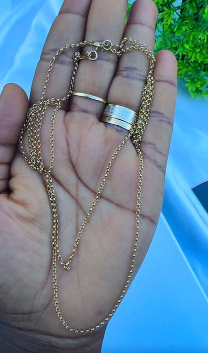 18ct Gold Rolo Chain 18 & 20 Inches