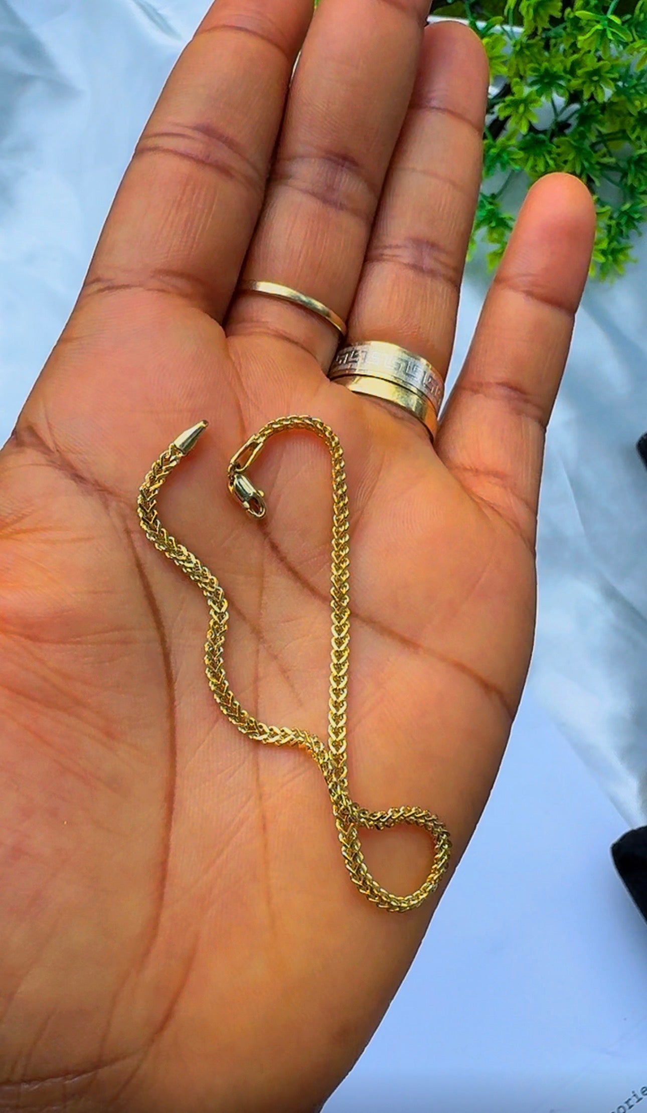 18K Solid Gold Franco Bracelet – 2.1g & 3.1g - 7.5 Inches