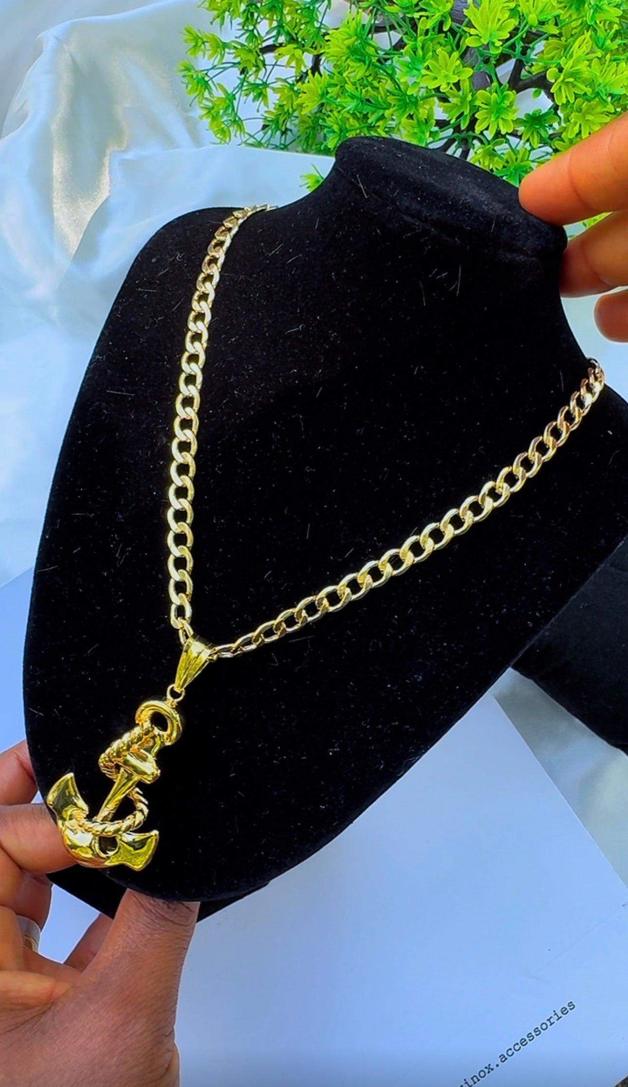 18K Solid Gold Anchor Pendant | Genuine Gold (Extra) Nautical Charm | 3.92g