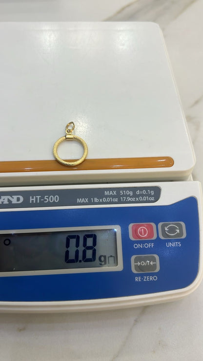 Degaans 18 Karat Solid Gold Pendant Only (Oval)