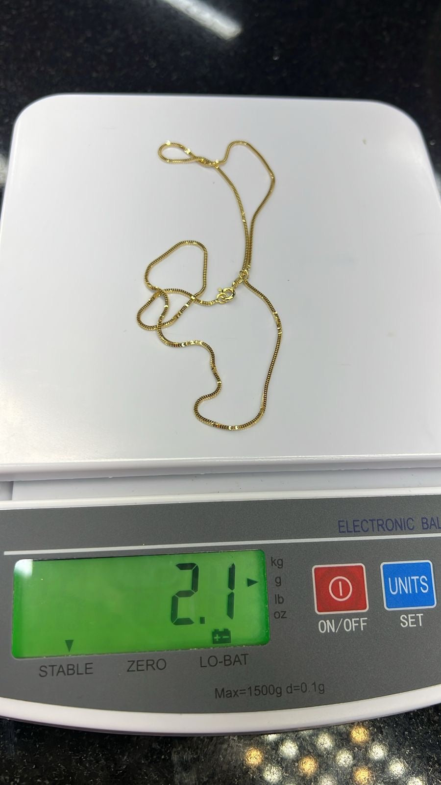Degla 18ct Solid Gold Dazzling Chain 18inches