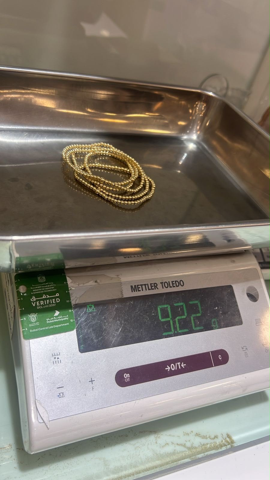 18K Solid Gold Stretchable Bangle (Shiny) | 1.9g | Small to Medium Wrists