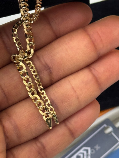 Deglaak 18Karat Pure Gold (Extra) Cuban Anklets