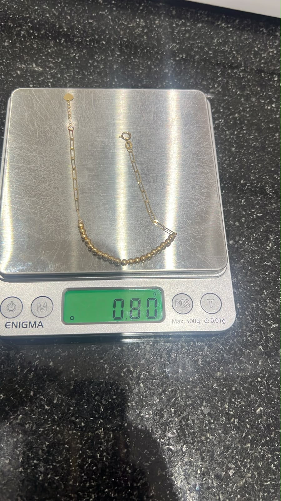 18K Solid Gold Dainty Lightweight Bracelet | Very Fragile (1g) (Extra)