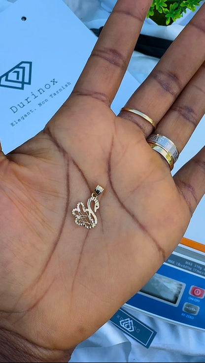 Dellarg 18ct Real Gold (Swan) Pendant