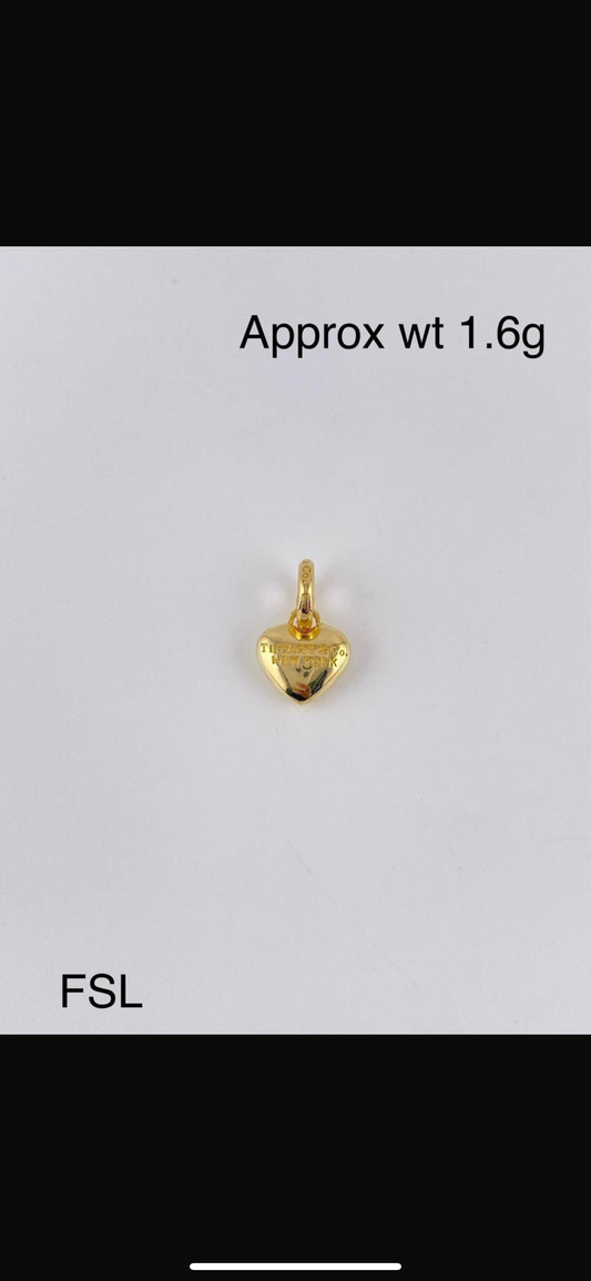 Degah Pure 18Karat Italian Gold Pendant