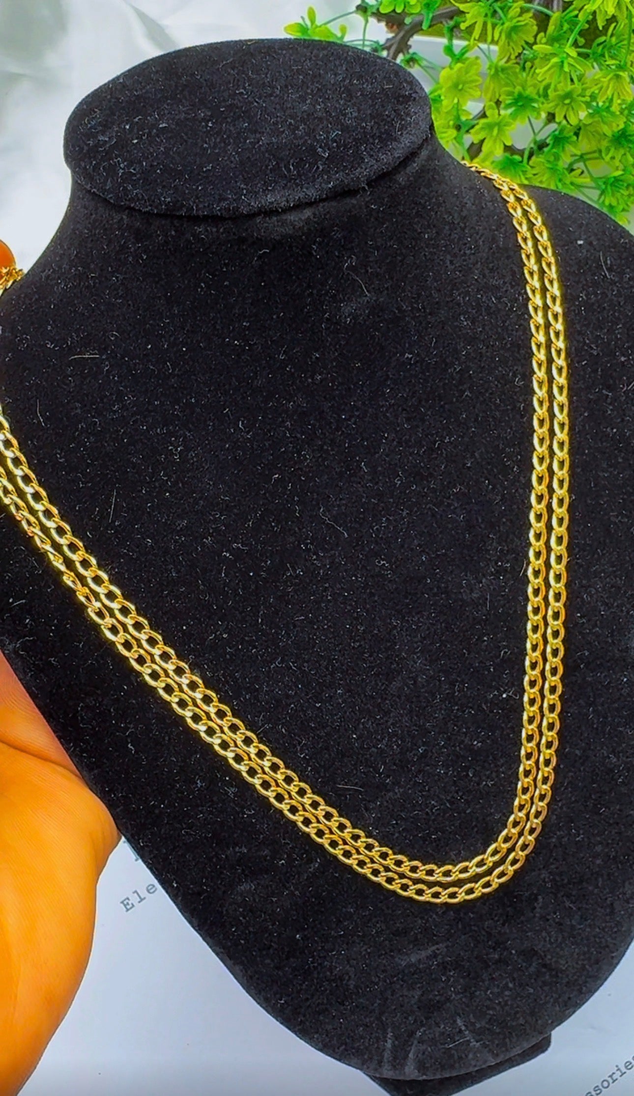 18K Solid Gold Cuban Chain Necklace 18” – 4.8g | 20” - 5.2g