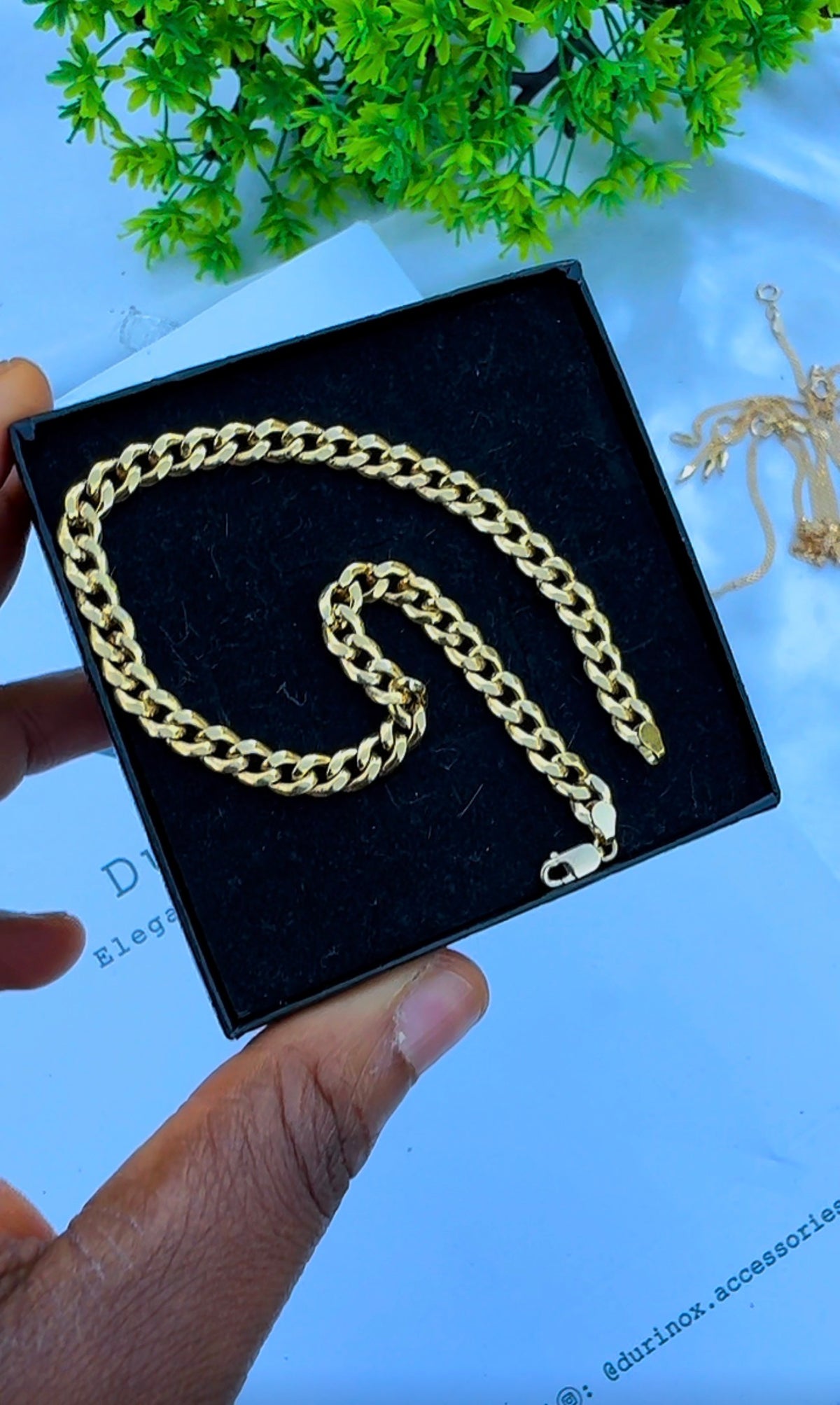18K Solid Gold Cuban Bracelet – 3.1g - 8.5 Inches