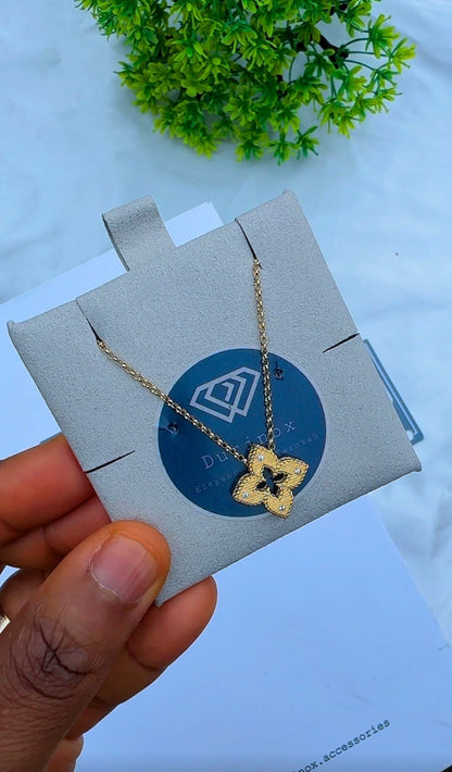 18K Solid Gold Star Instant Chain Necklace – 3.6g | 18 Inches