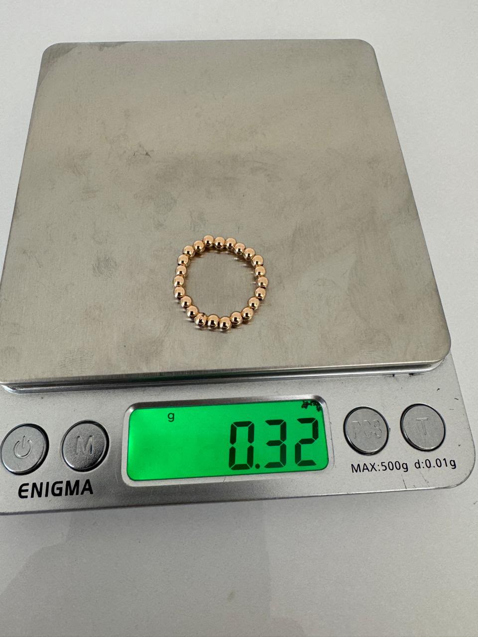 18ct Real Gold Stretchable Ball Rings | Shiny (Extra)