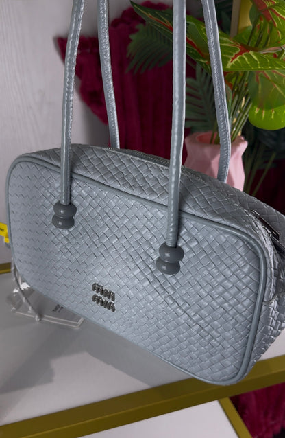 Blue Woven Barrel Women’s Bag | LARYZ Everyday - 037 | Medium-Big