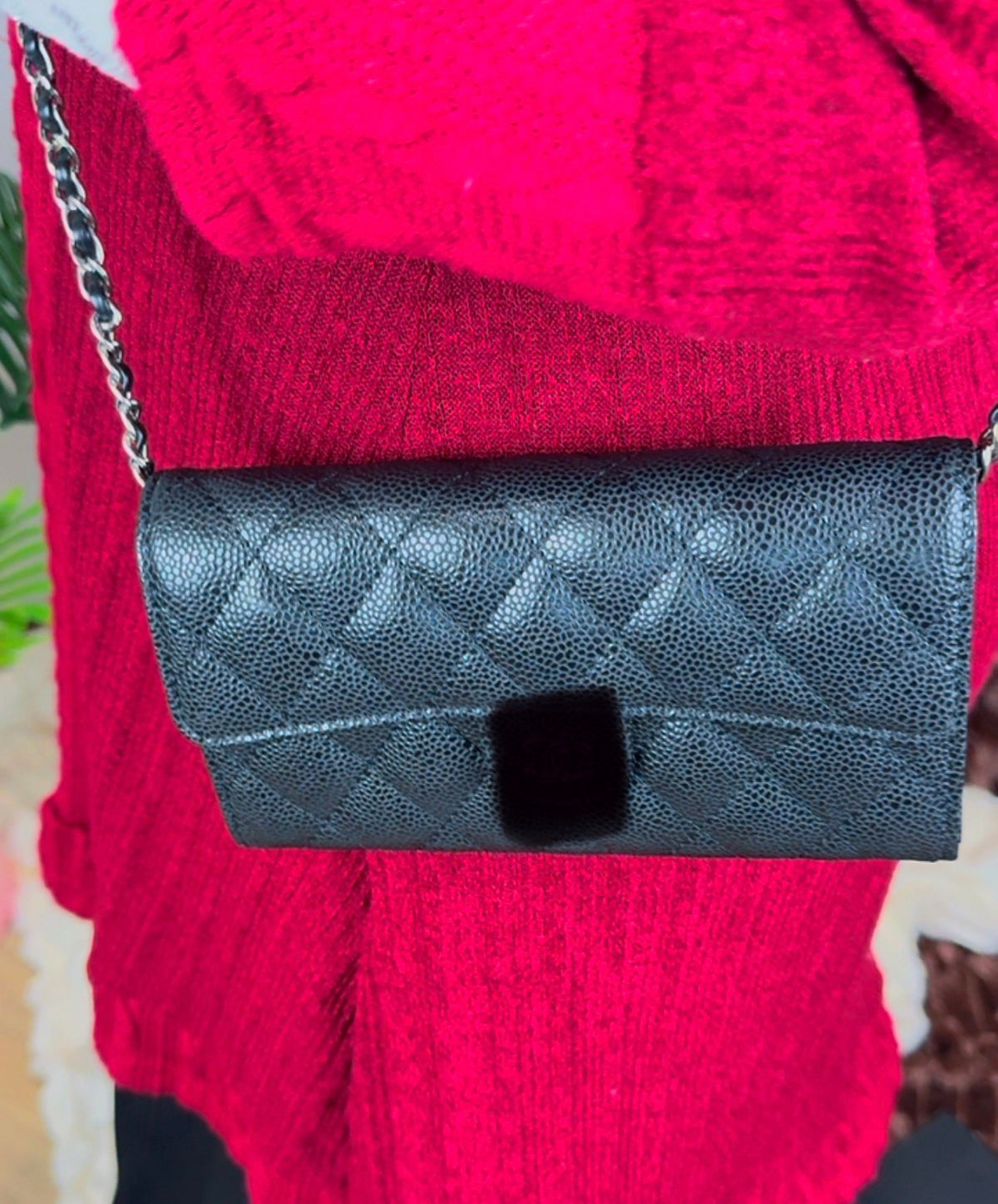 The Convertible Caviar & Quilted Lambskin Leather Chain Wallet & Crossbody - LASi009