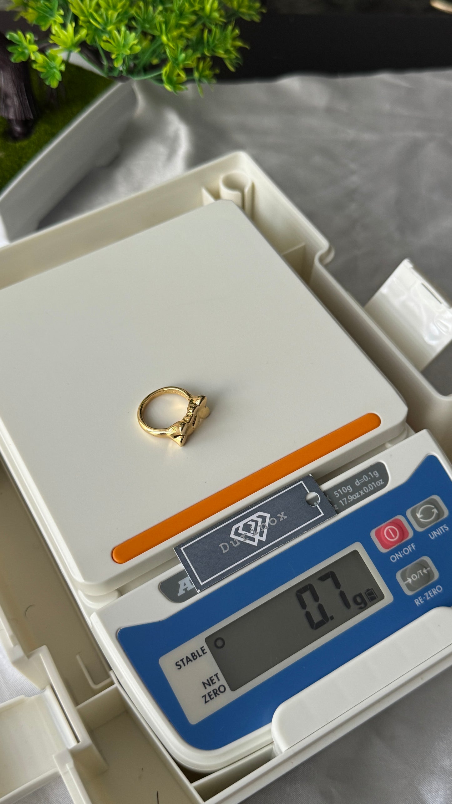 18K Solid Gold Chunky Fashion Rings For Women- Lightweight 1g or Less (Extra Extra)