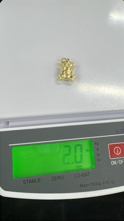 Degaans 18 Karat Pure Gold Teddy Pendant
