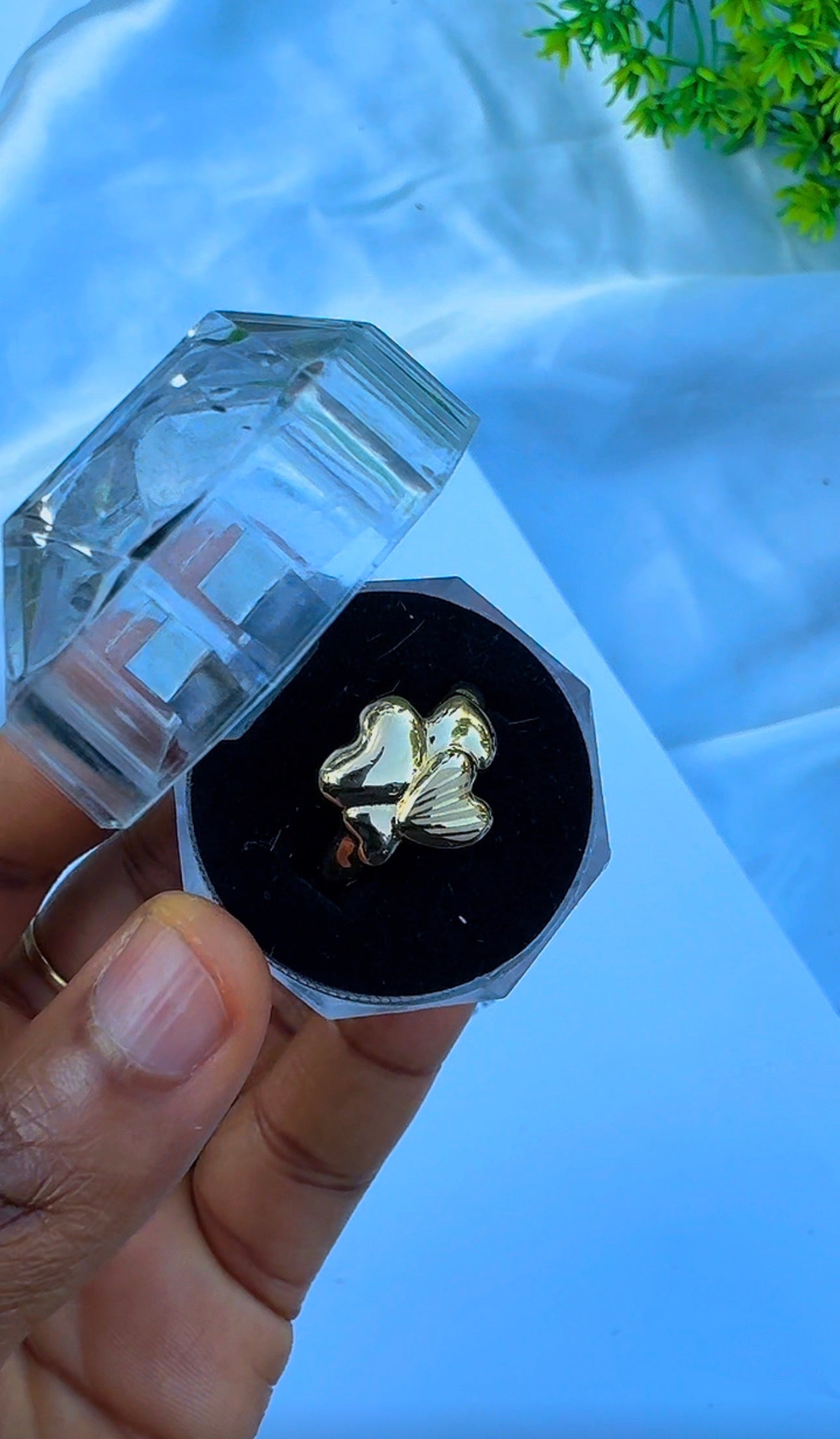 18K Solid Gold Chunky Fashion Rings For Women- Lightweight 1g or Less (Extra Extra)