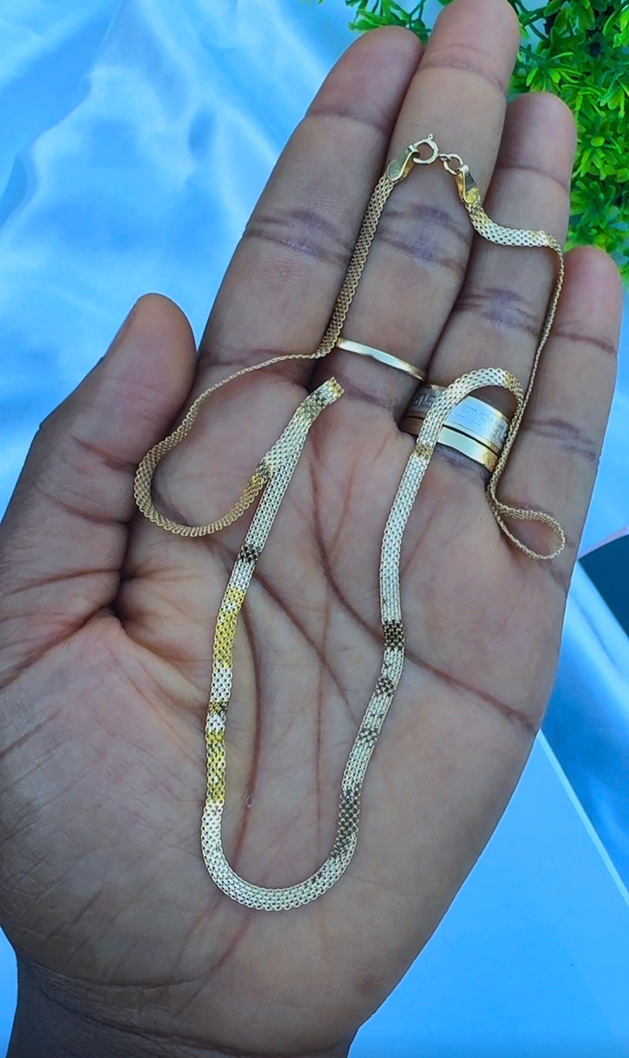 18ct Solid Gold Carpet Chain 18 - 22 Inches